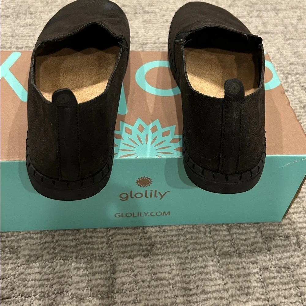 Glolily Elle Suede Black Smooth 9.5